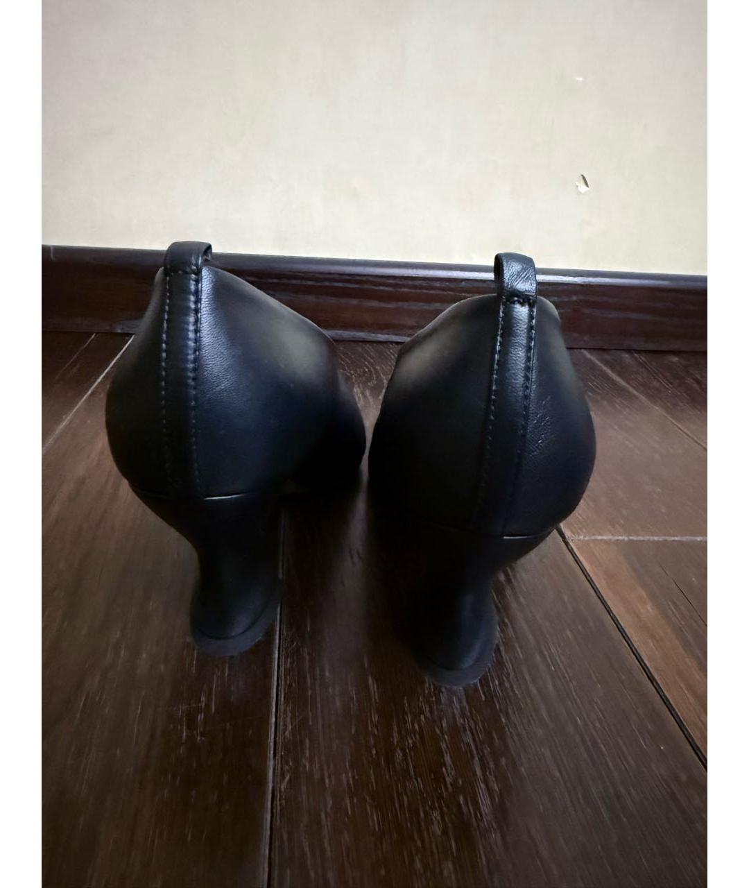 BOTTEGA VENETA Черные кожаные туфли, фото 5