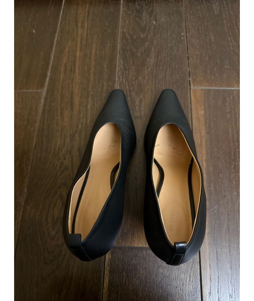 BOTTEGA VENETA Черные кожаные туфли, фото 4