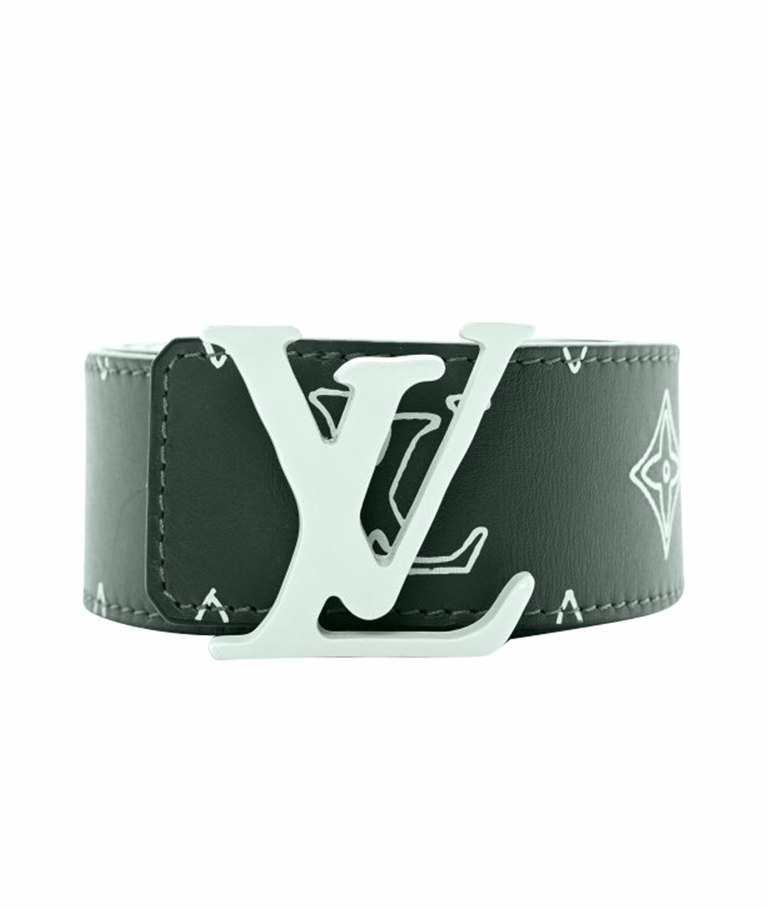 LOUIS VUITTON Серый кожаный ремень, фото 1