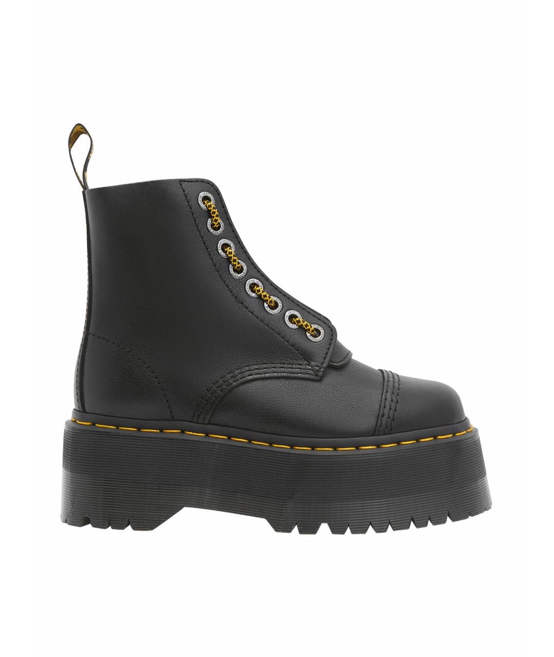 DR. MARTENS Черные кожаные сапоги, фото 1