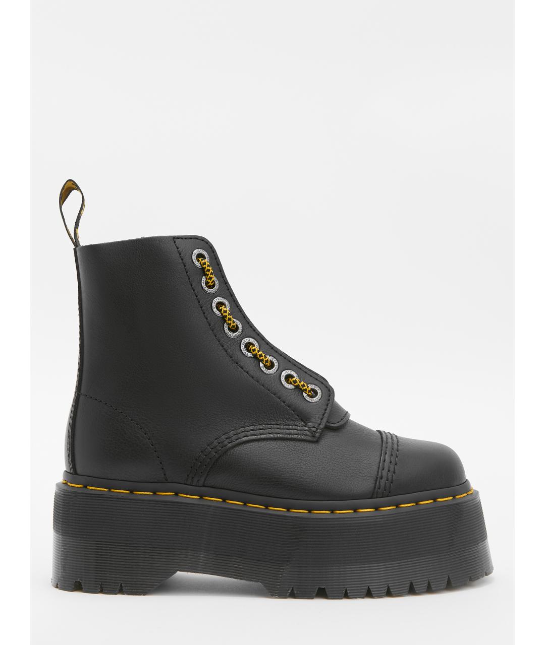 DR. MARTENS Черные кожаные сапоги, фото 6