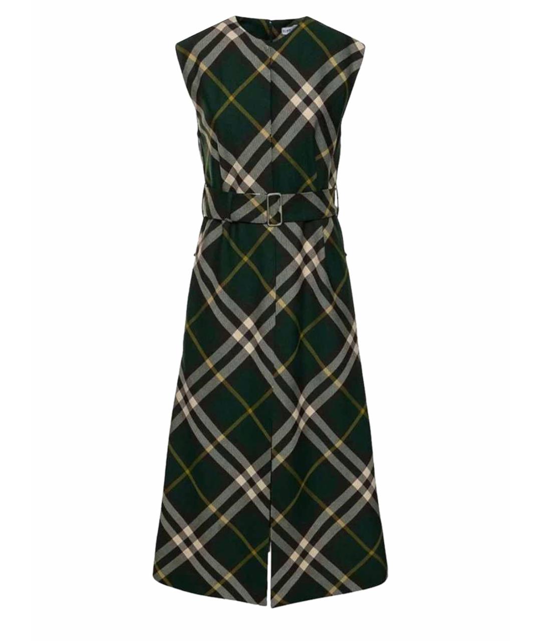 BURBERRY Зеленые повседневное платье, фото 1