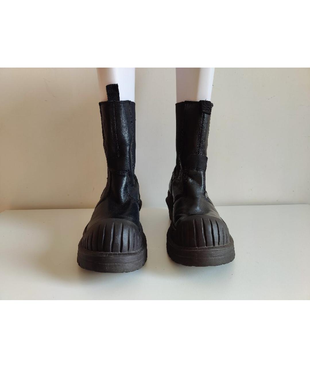 ACNE STUDIOS Черные кожаные ботинки, фото 3