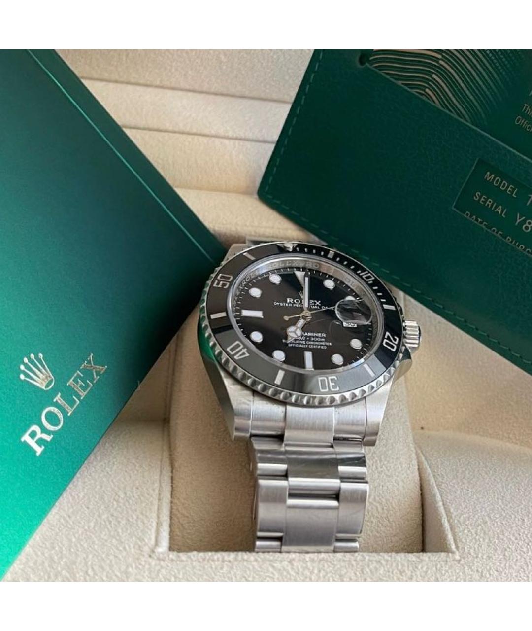 ROLEX Черные часы, фото 2