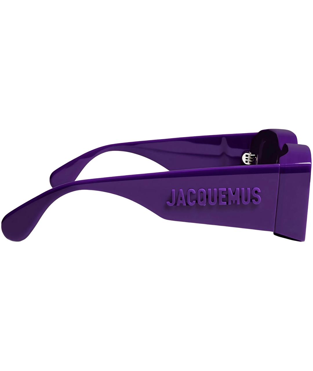 JACQUEMUS Фиолетовые пластиковые солнцезащитные очки, фото 3