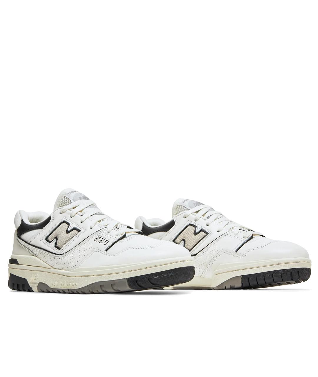 NEW BALANCE Белые кожаные низкие кроссовки / кеды, фото 2