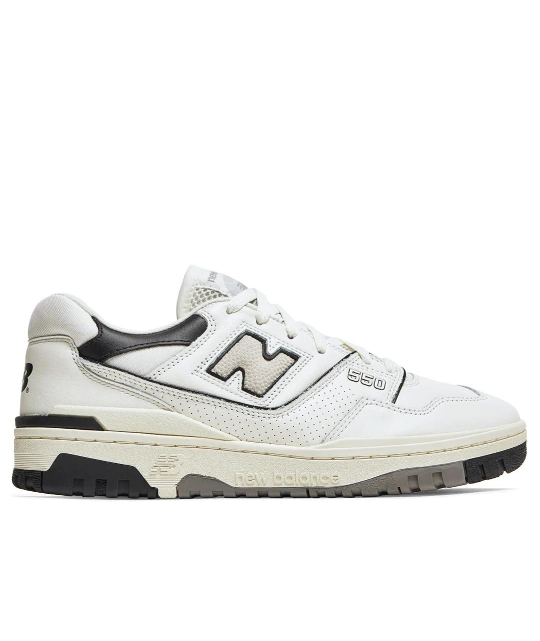 NEW BALANCE Белые кожаные низкие кроссовки / кеды, фото 1