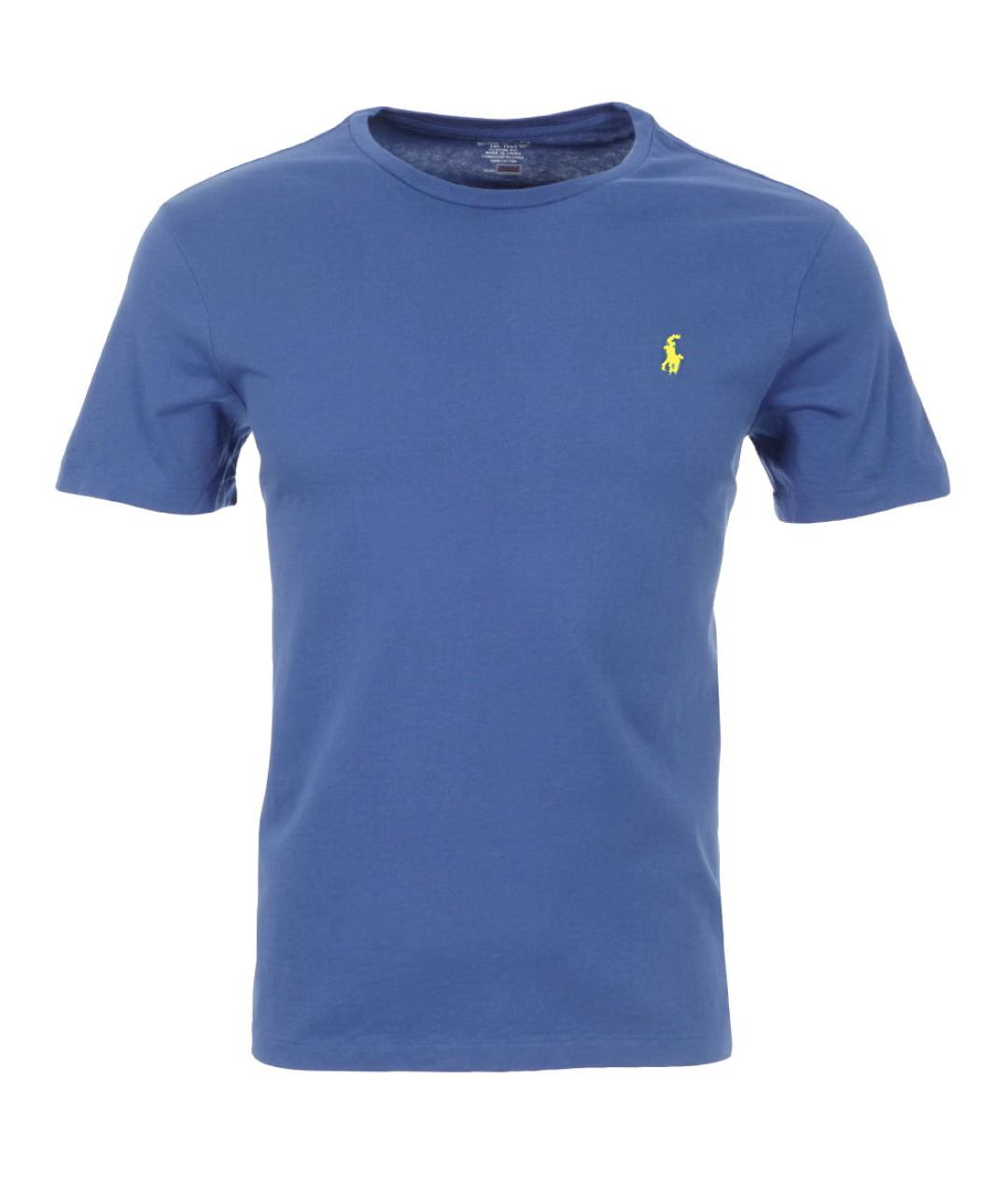 POLO RALPH LAUREN Голубая хлопковая футболка, фото 1
