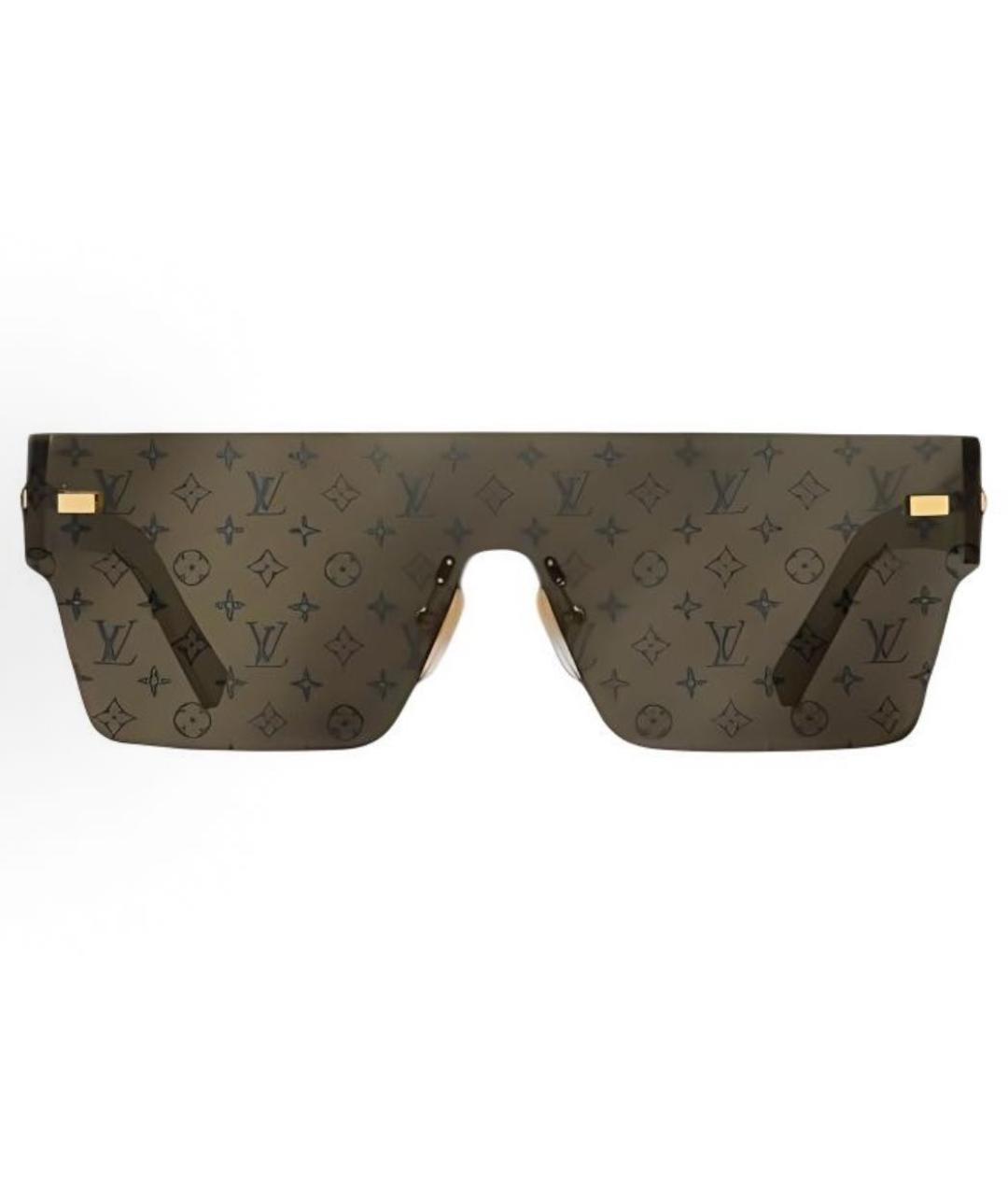 LOUIS VUITTON Коричневые металлические солнцезащитные очки, фото 1