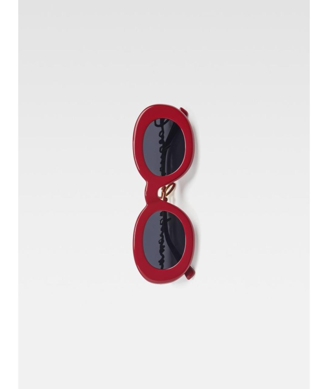 JACQUEMUS Красные пластиковые солнцезащитные очки, фото 3