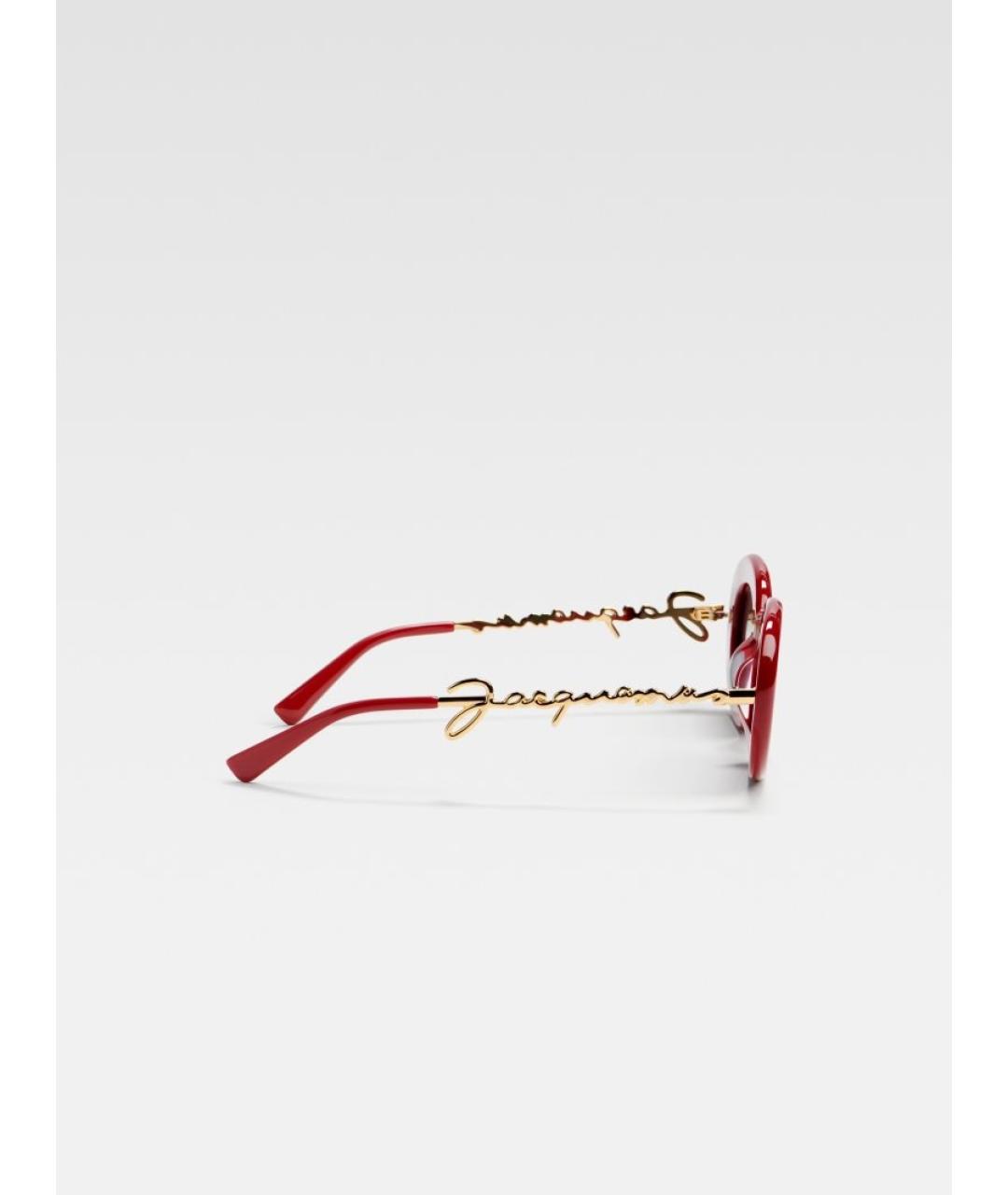 JACQUEMUS Красные пластиковые солнцезащитные очки, фото 4