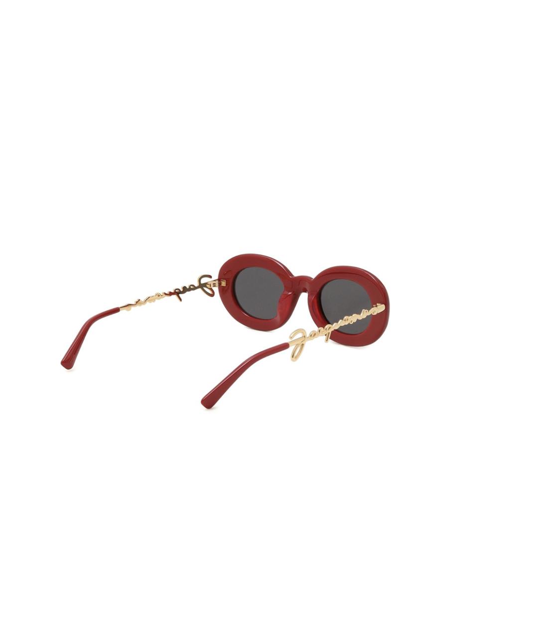 JACQUEMUS Красные пластиковые солнцезащитные очки, фото 5