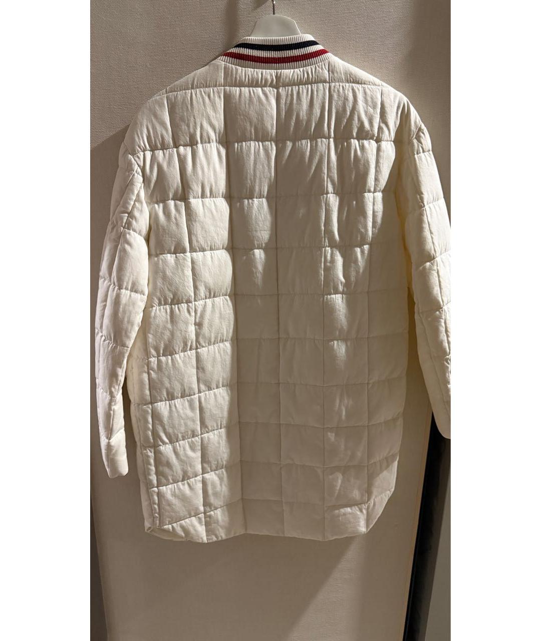 MONCLER Белая хлопковая куртка, фото 2