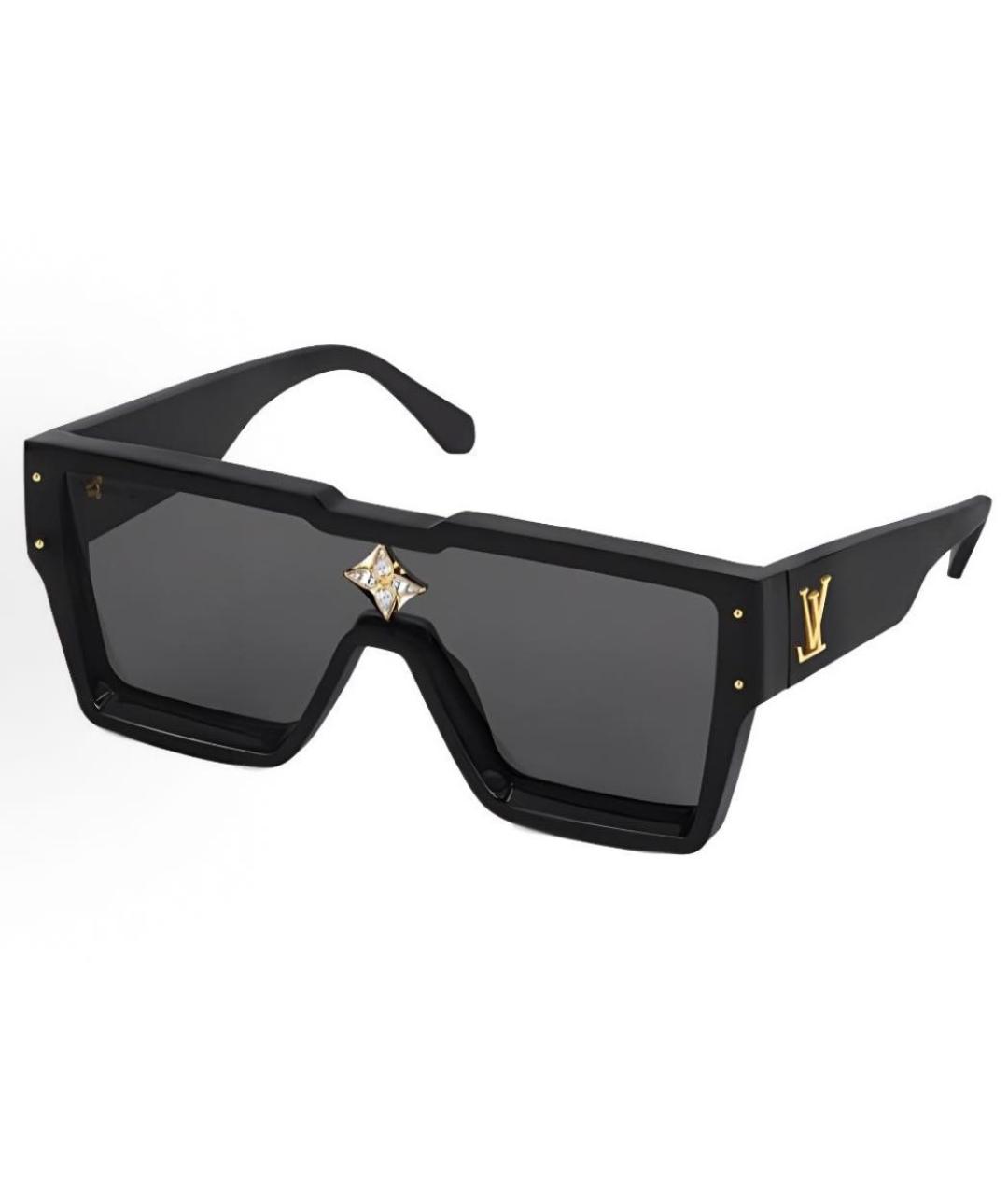 LOUIS VUITTON Черные пластиковые солнцезащитные очки, фото 5