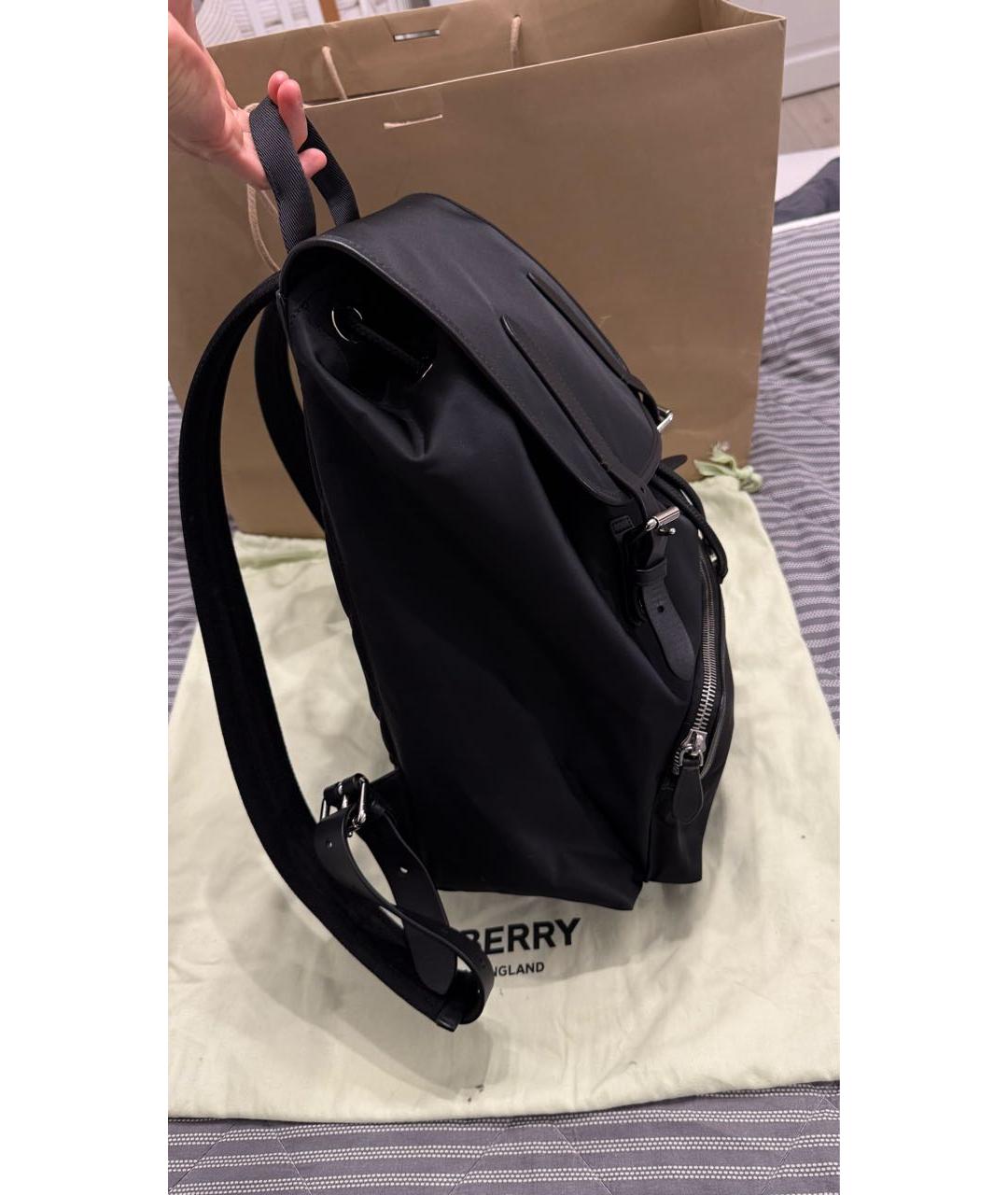 BURBERRY Черный рюкзак, фото 5