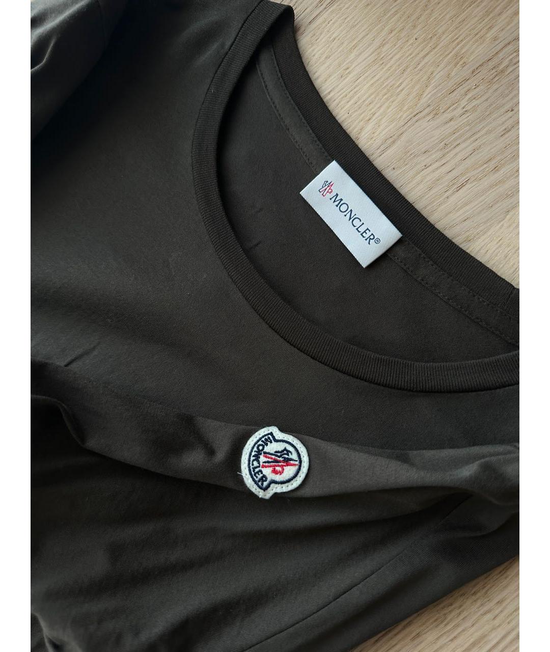 MONCLER Хаки хлопковая блузы, фото 3