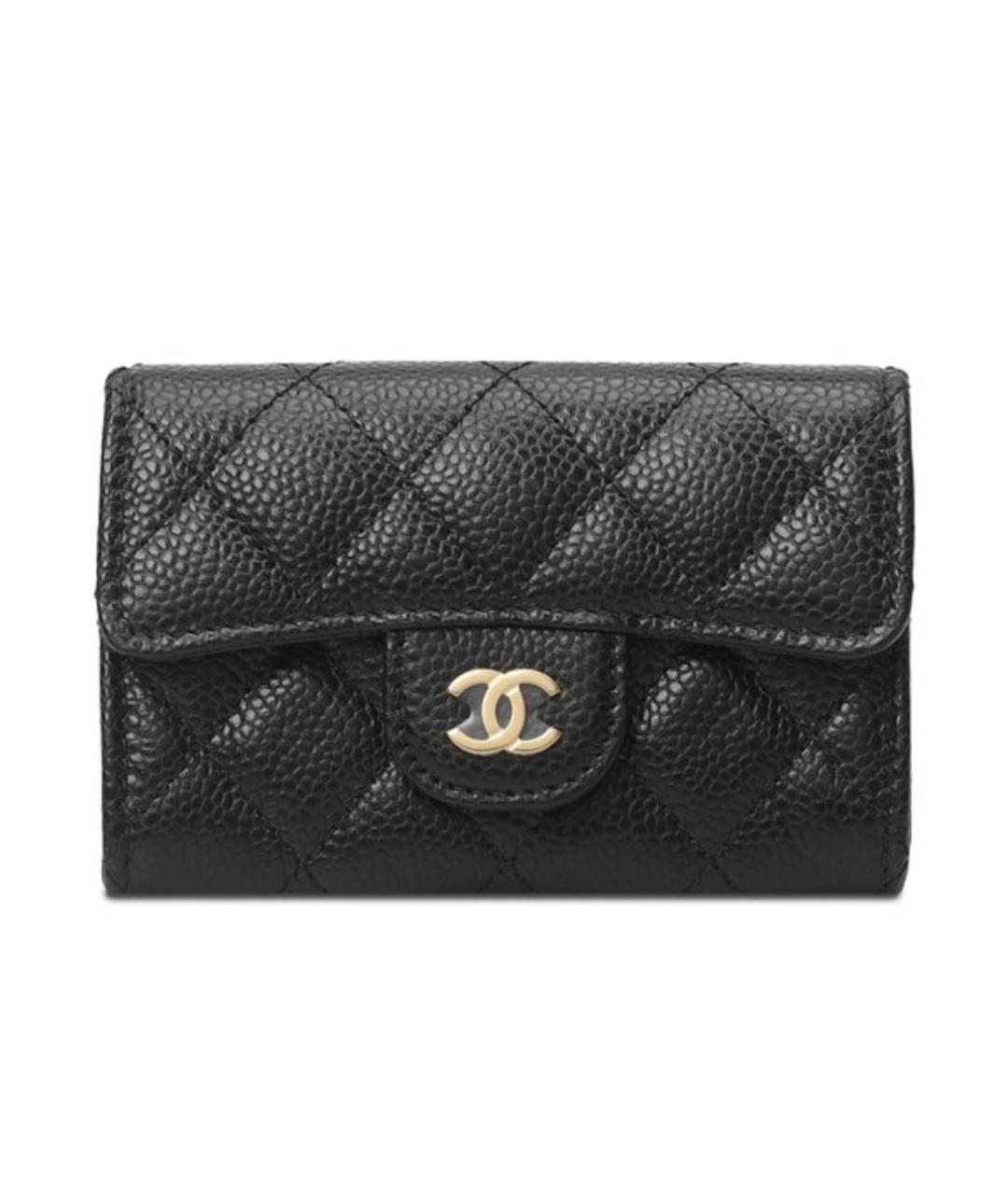 CHANEL Черный кожаный кардхолдер, фото 9