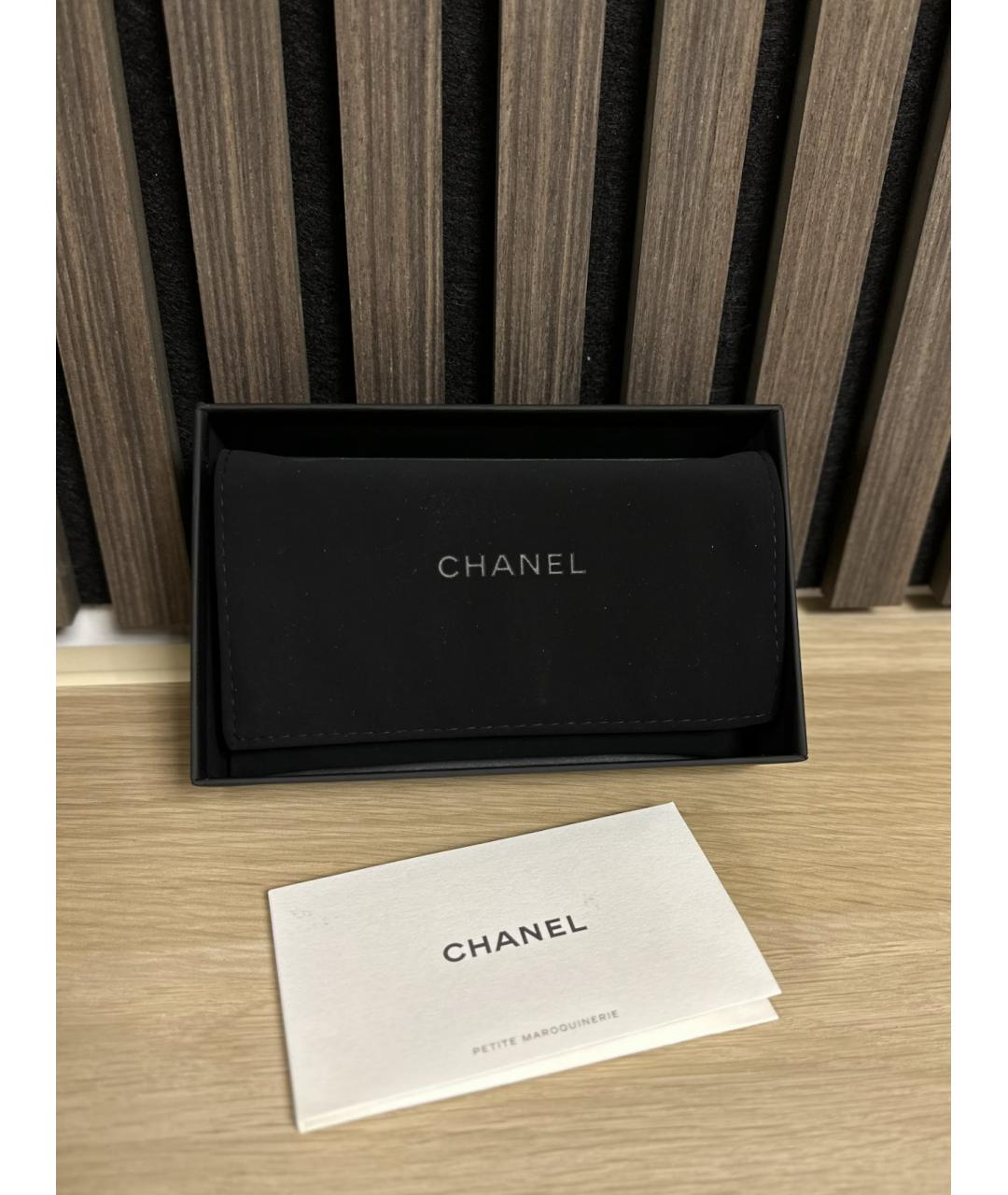 CHANEL Черный кожаный кардхолдер, фото 7