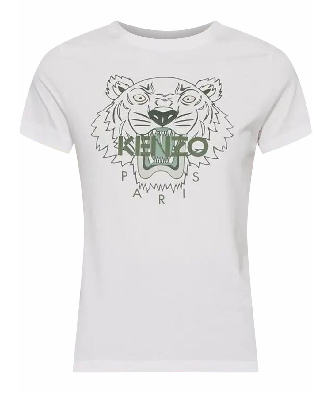 KENZO Белая хлопковая футболка, фото 1
