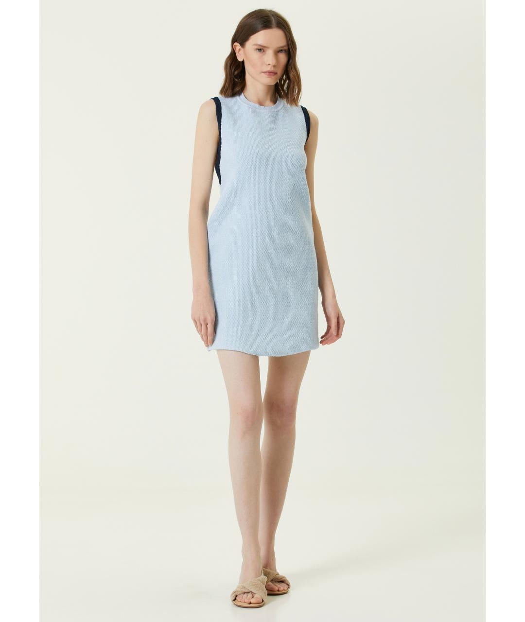 JACQUEMUS Голубое коктейльное платье, фото 6