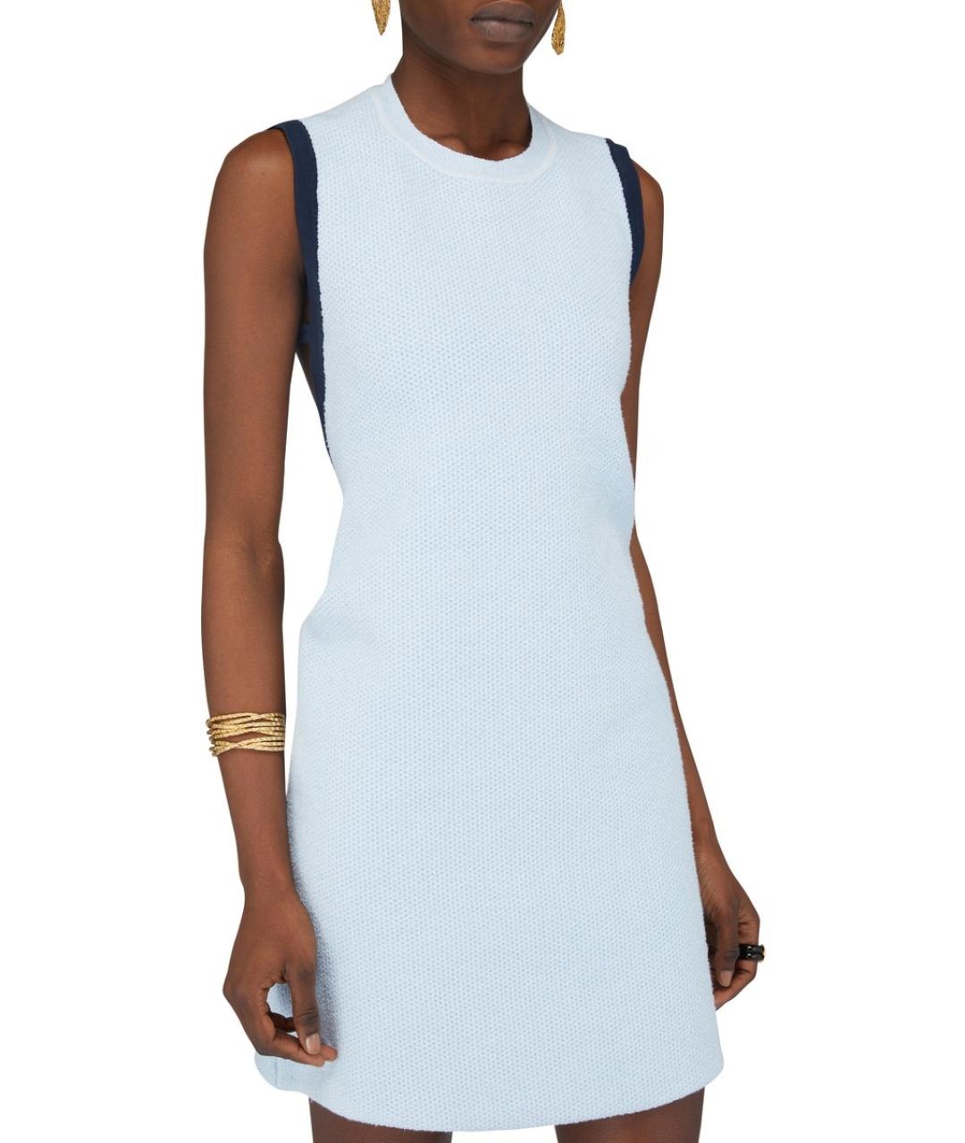 JACQUEMUS Голубое коктейльное платье, фото 4
