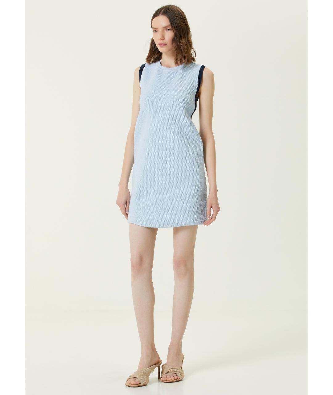 JACQUEMUS Голубое коктейльное платье, фото 7
