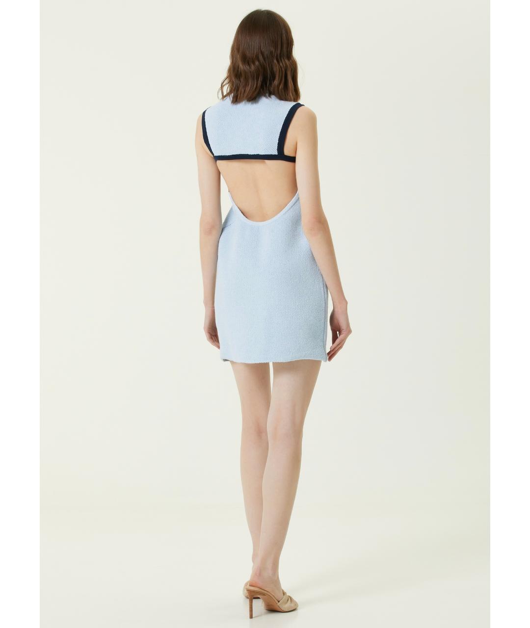 JACQUEMUS Голубое коктейльное платье, фото 8