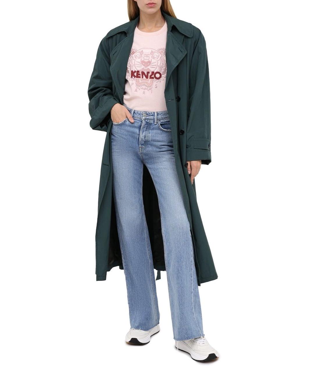 KENZO Розовая хлопковая футболка, фото 6