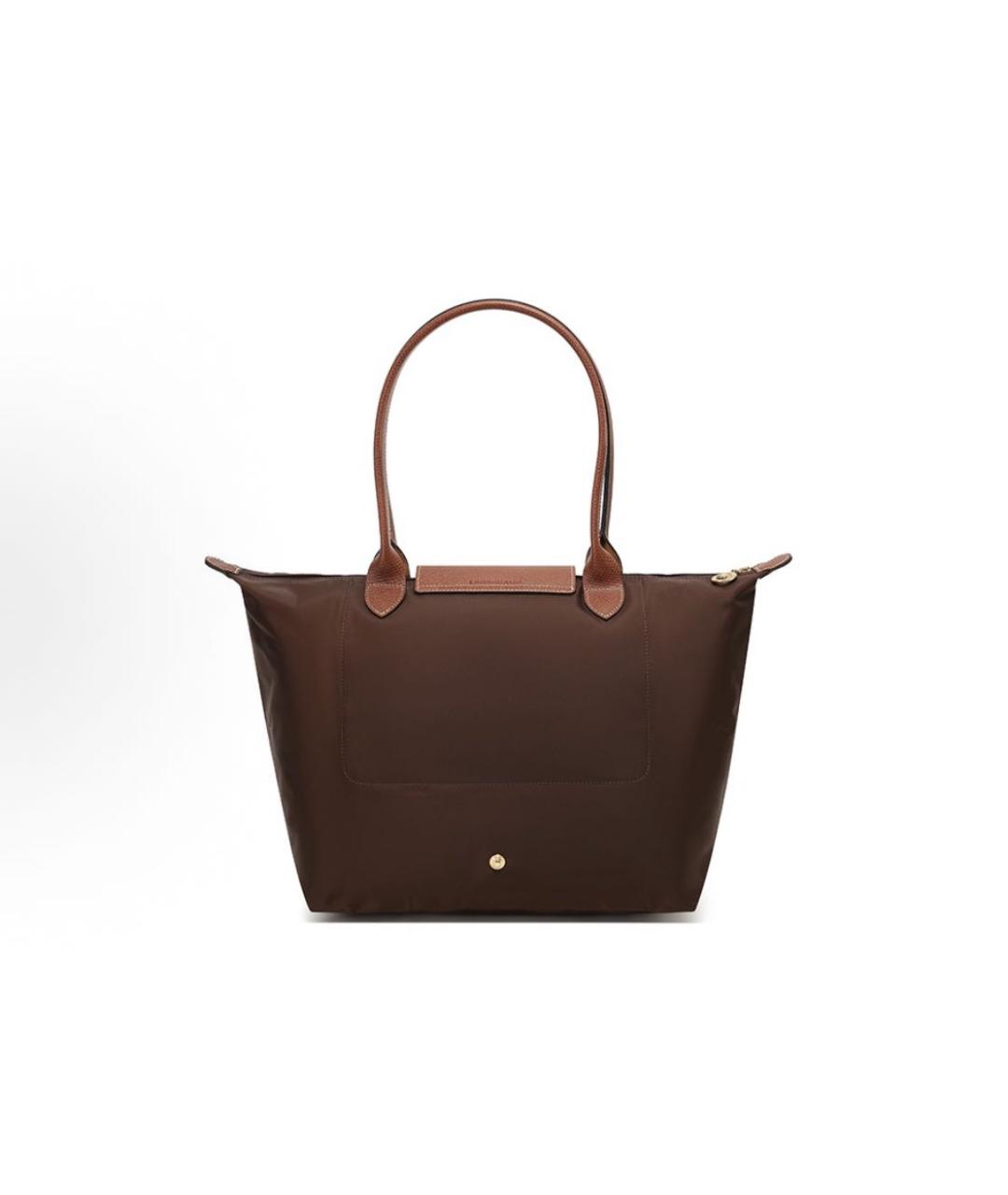 LONGCHAMP Коричневая синтетическая сумка тоут, фото 3