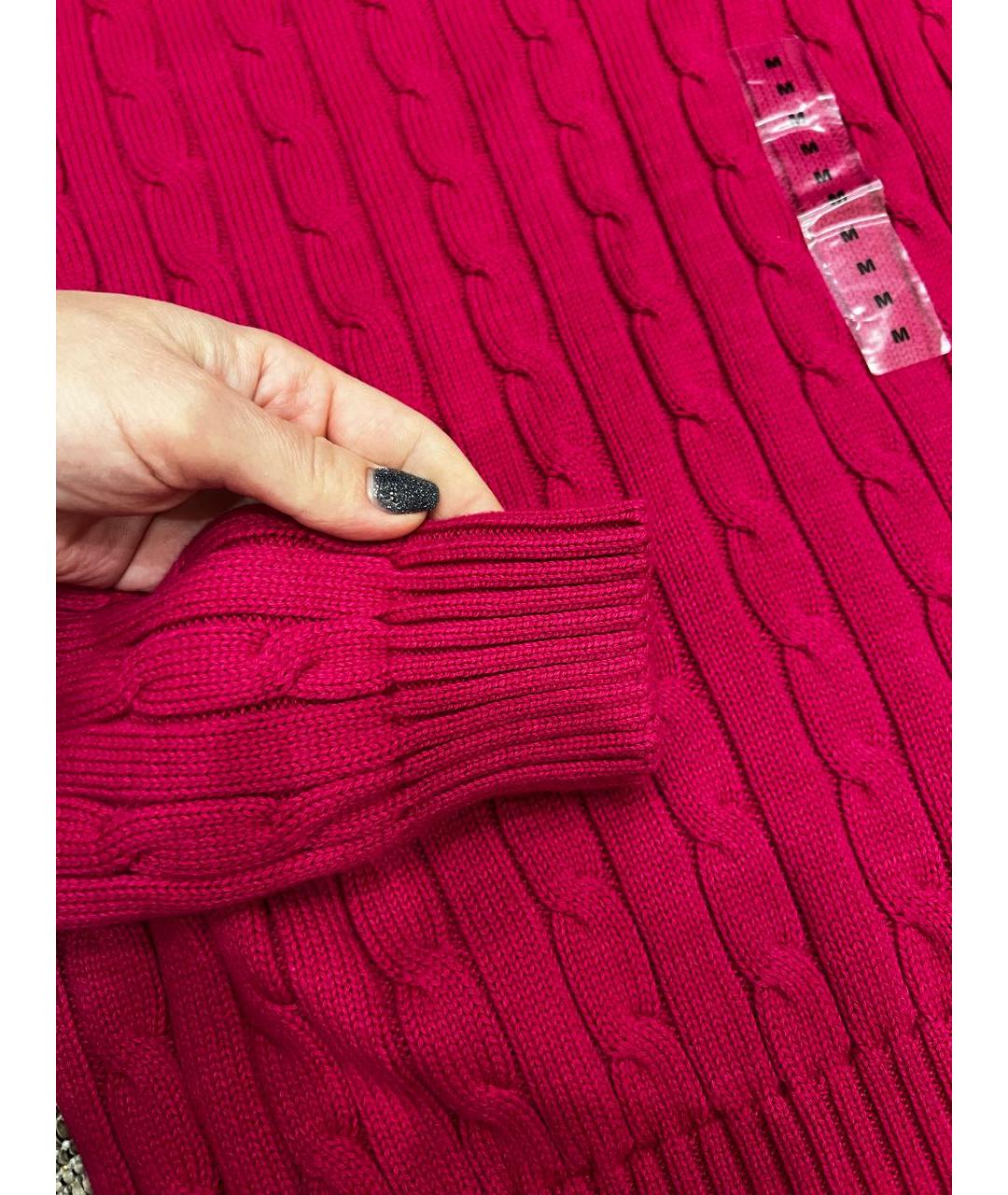POLO RALPH LAUREN Розовый хлопковый джемпер / свитер, фото 5