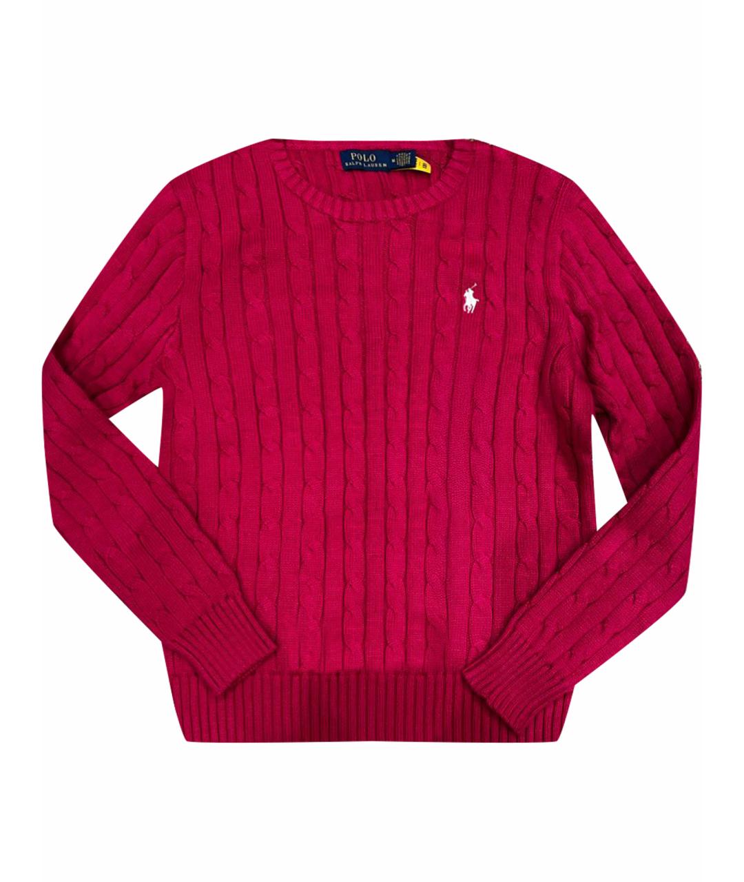 POLO RALPH LAUREN Розовый хлопковый джемпер / свитер, фото 1