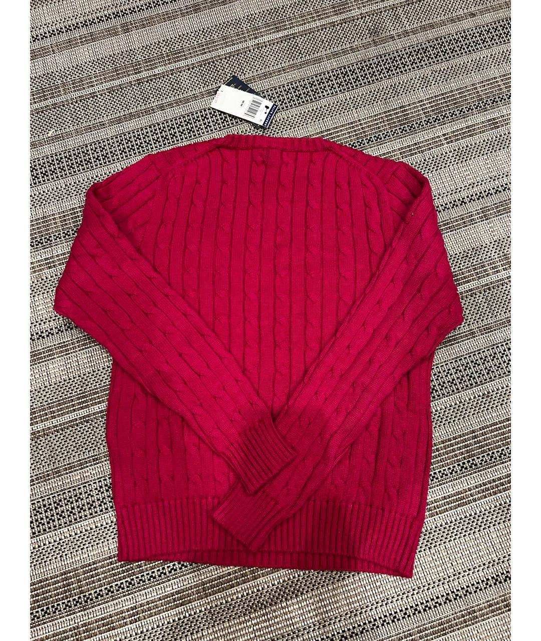 POLO RALPH LAUREN Розовый хлопковый джемпер / свитер, фото 2