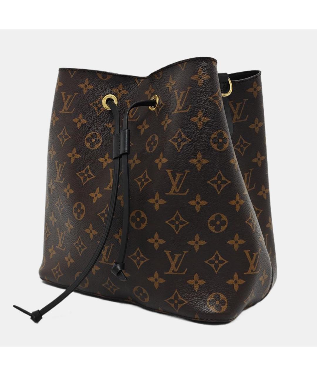 LOUIS VUITTON Коричневая кожаная сумка тоут, фото 2