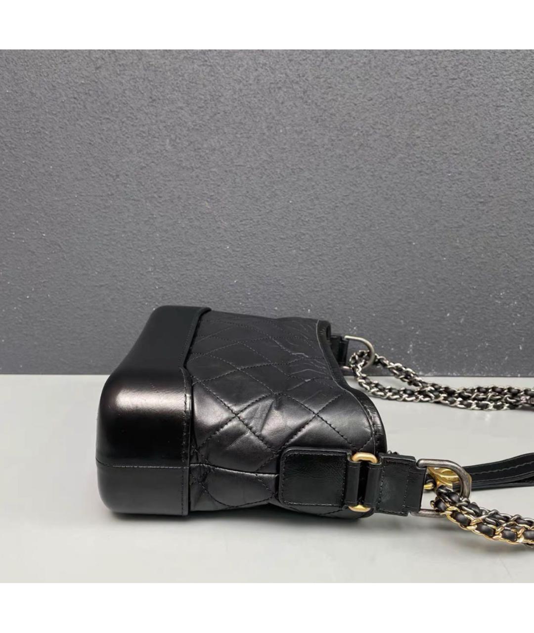 CHANEL Черная кожаная сумка через плечо, фото 4