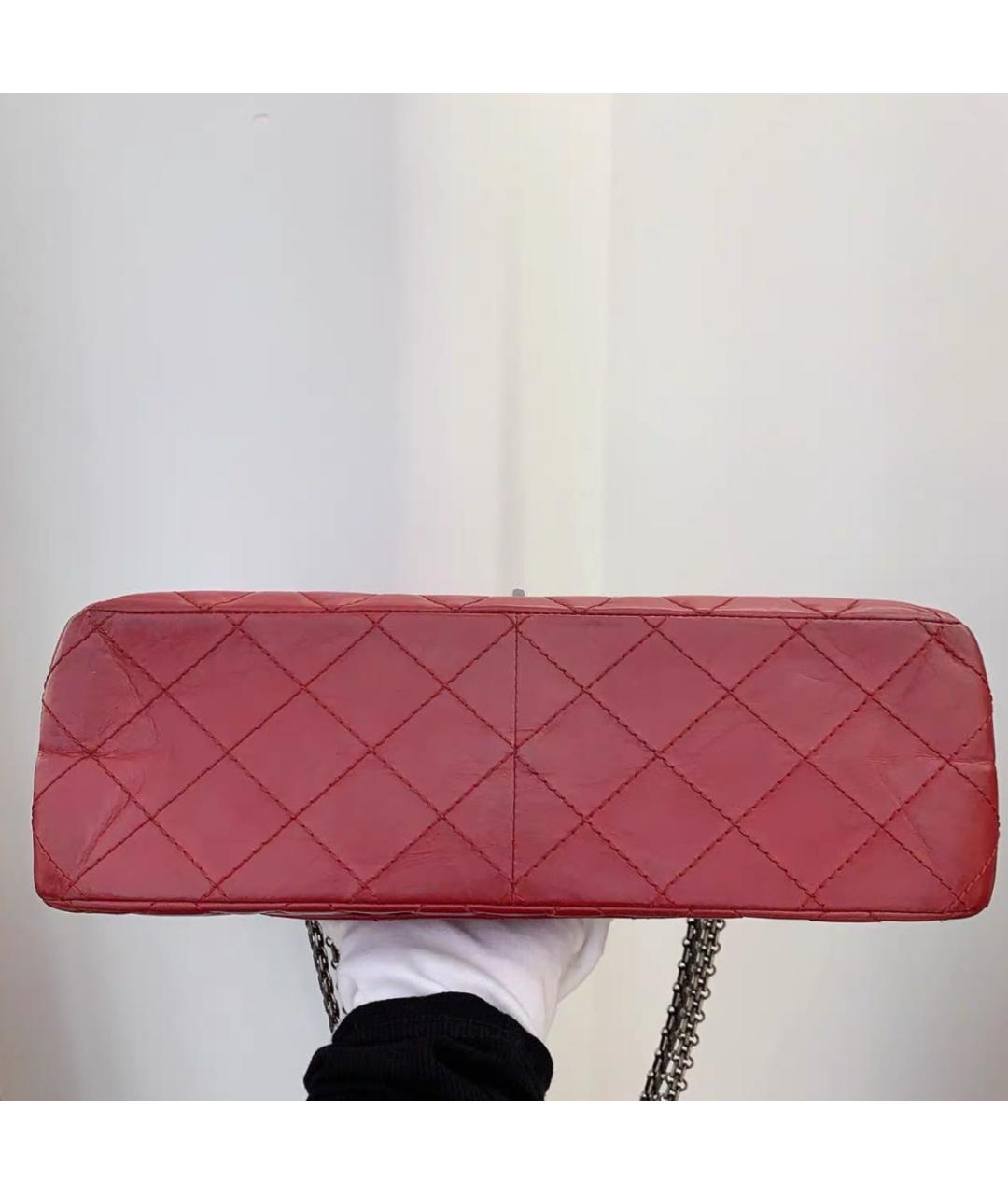 CHANEL Бордовая кожаная сумка через плечо, фото 5