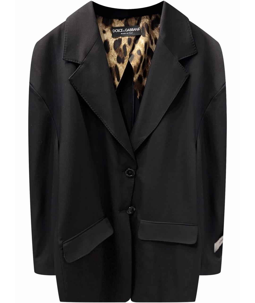 DOLCE&GABBANA Черные шерстяные капри, фото 1