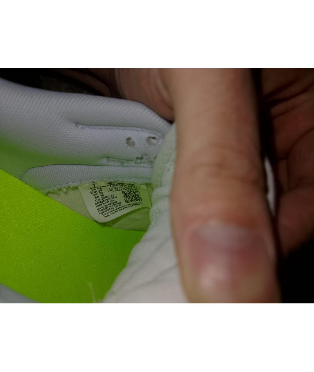 NIKE Белые кожаные кроссовки, фото 7
