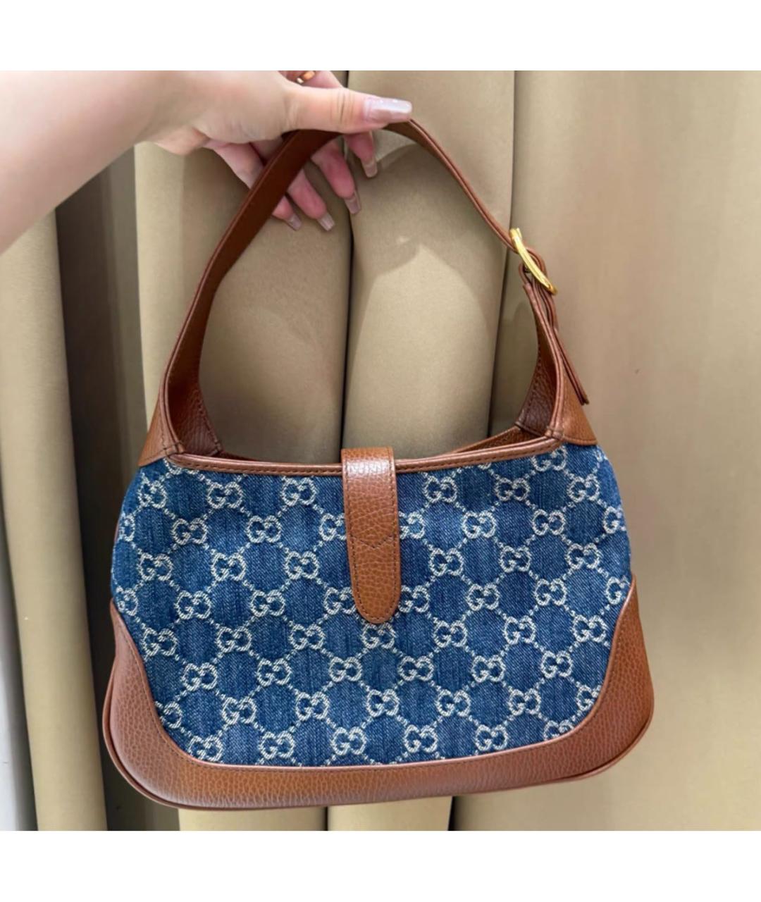 GUCCI Темно-синяя сумка через плечо, фото 2