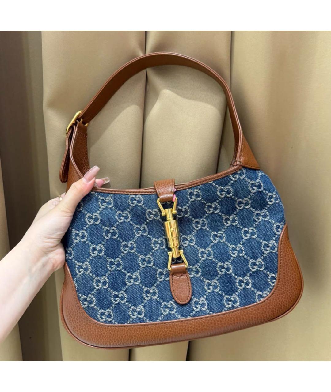 GUCCI Темно-синяя сумка через плечо, фото 6