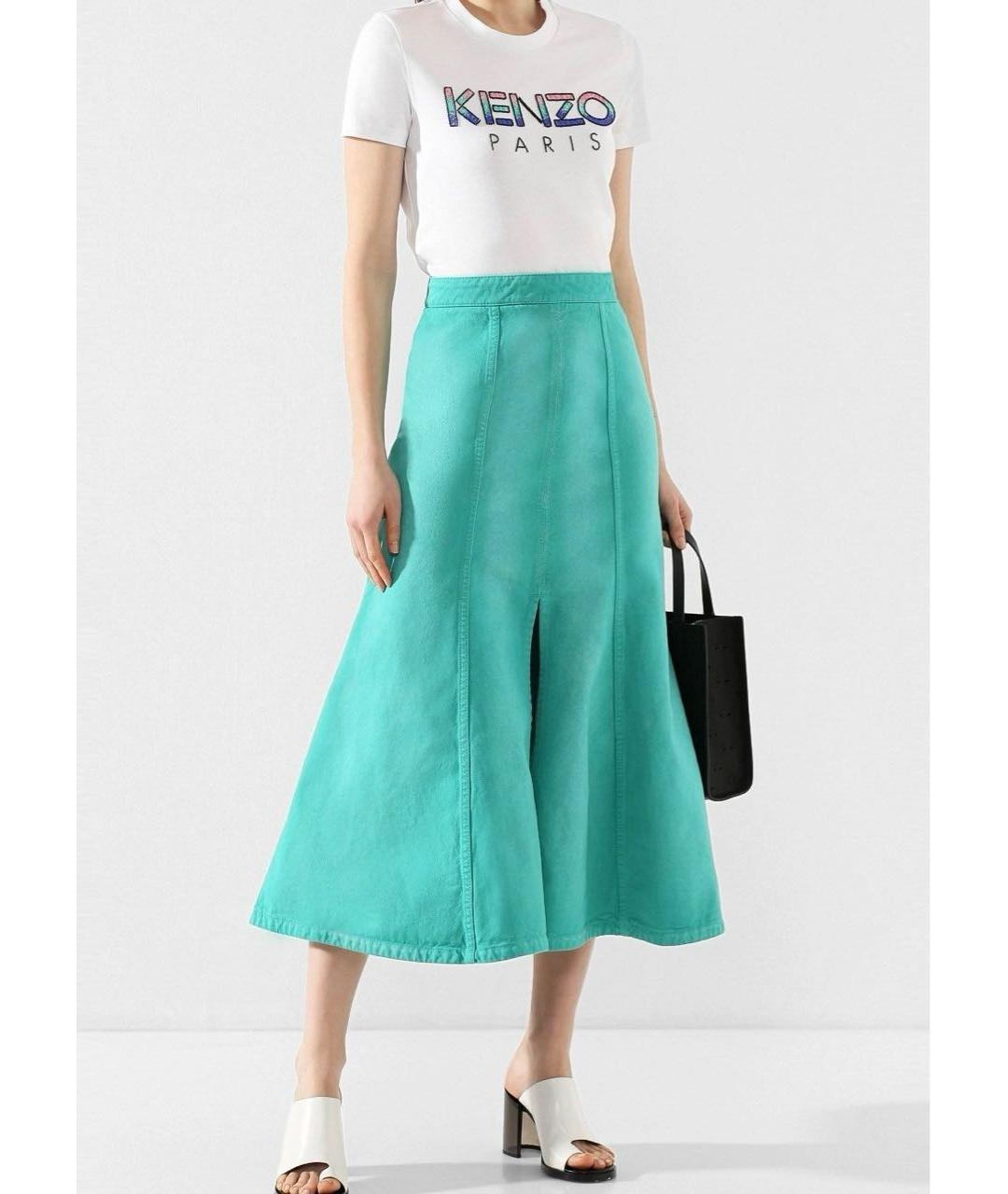 KENZO Белая хлопковая футболка, фото 8