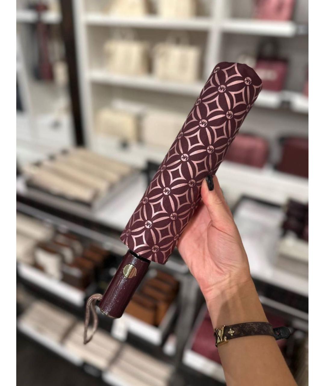 MICHAEL MICHAEL KORS Бордовый зонт, фото 2