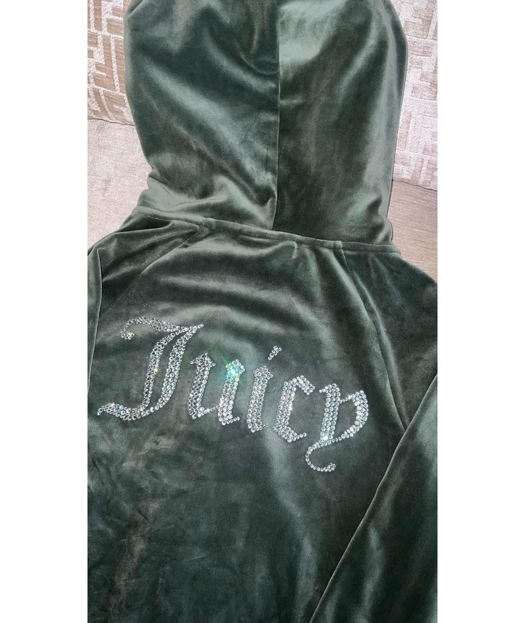 JUICY COUTURE Зеленый велюровый спортивные костюмы, фото 3