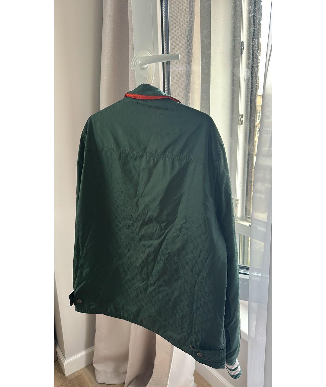 GUCCI Зеленая полиамидовая куртка, фото 3