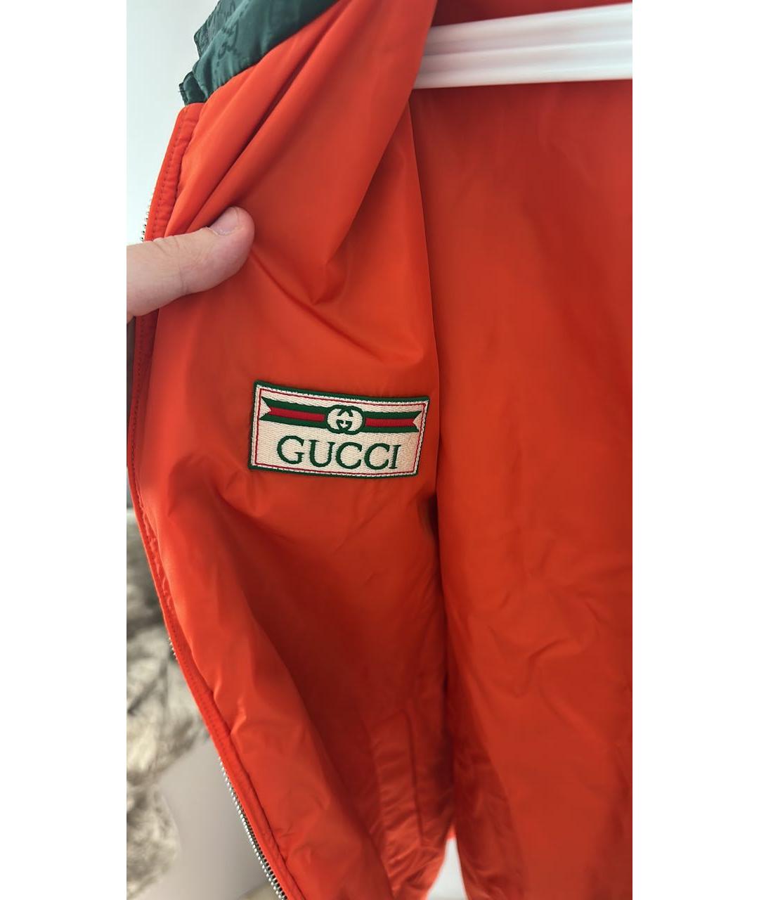 GUCCI Зеленая полиамидовая куртка, фото 5
