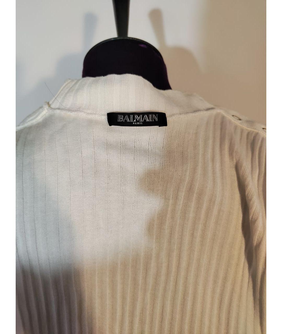 BALMAIN Белая хлопковая майка, фото 3