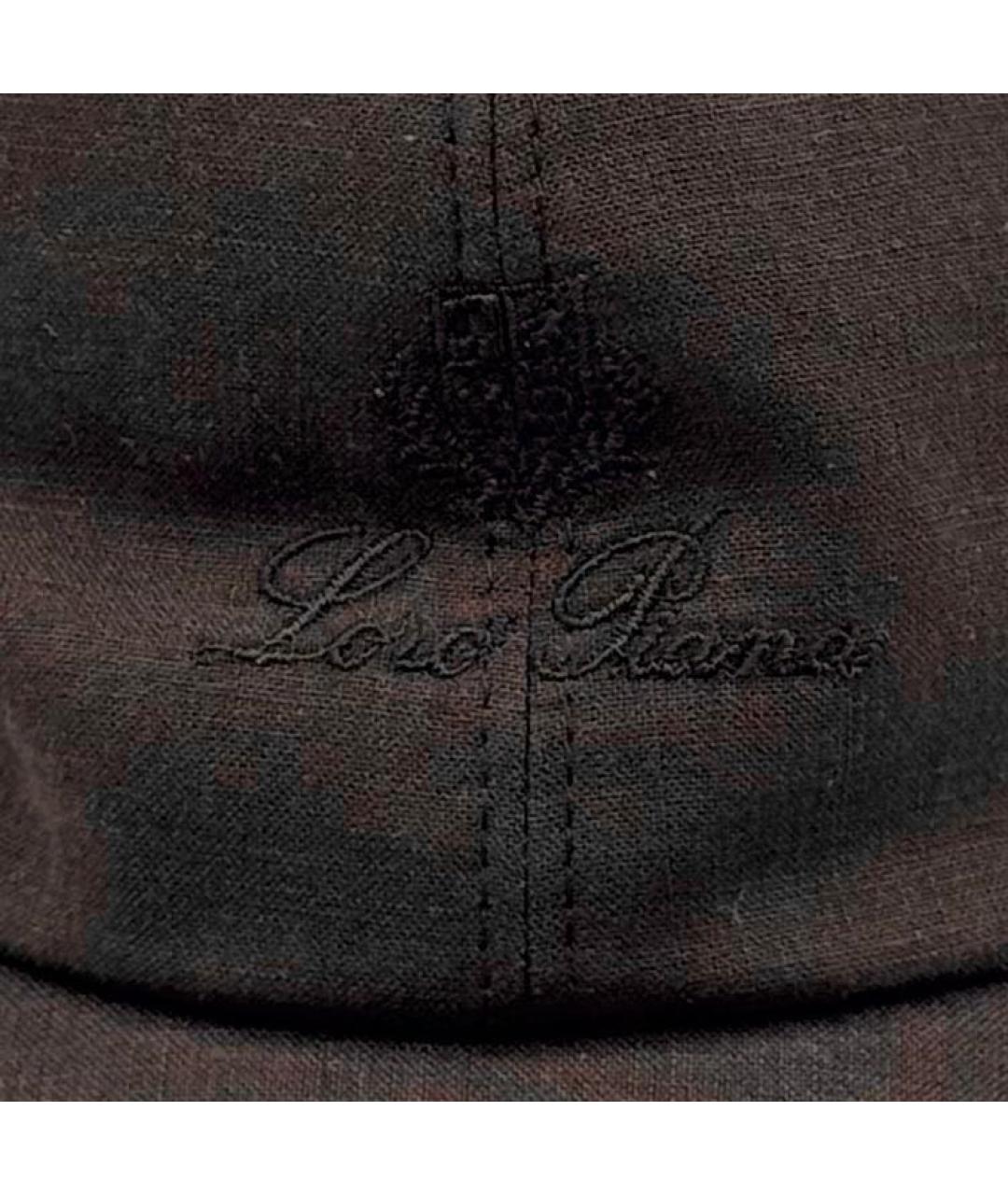 LORO PIANA Коричневая льняная кепка/бейсболка, фото 4