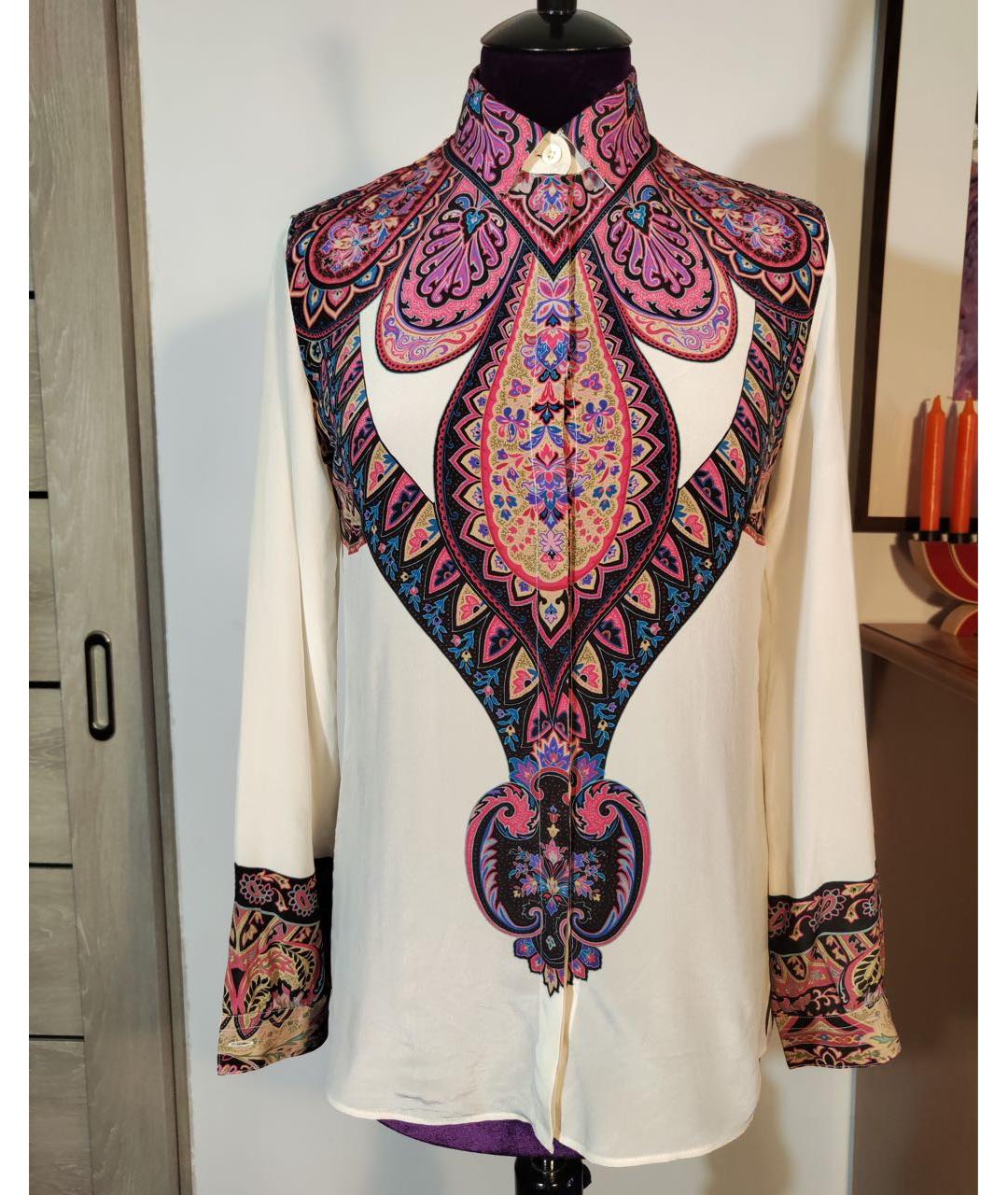 ETRO Мульти шелковая блузы, фото 8