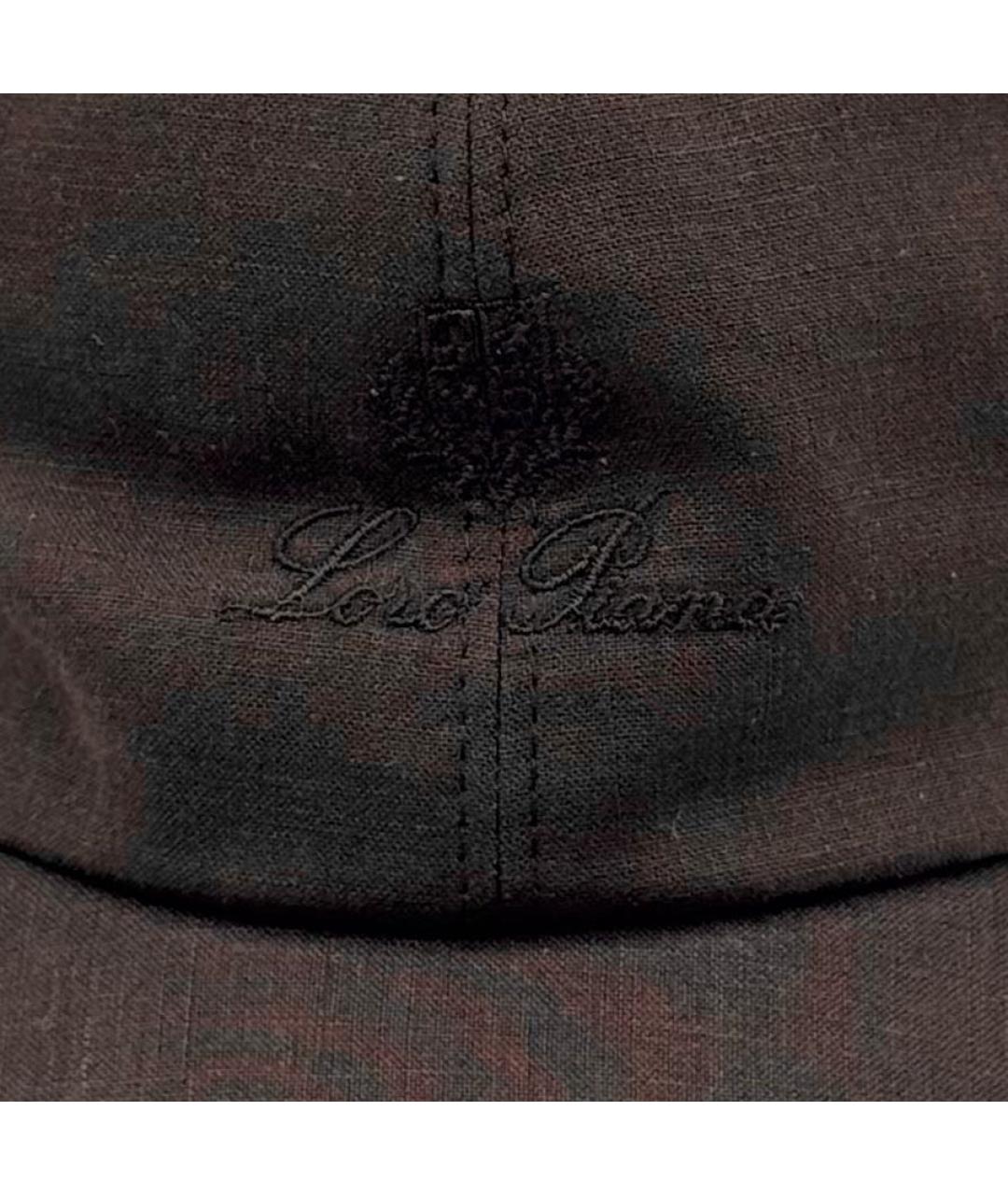 LORO PIANA Коричневая льняная кепка/бейсболка, фото 4
