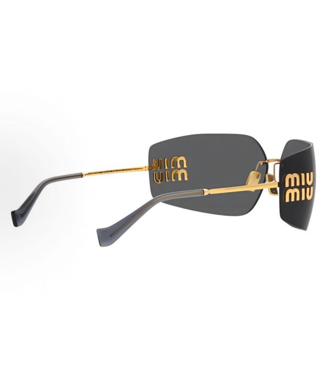 MIU MIU Черные солнцезащитные очки, фото 3