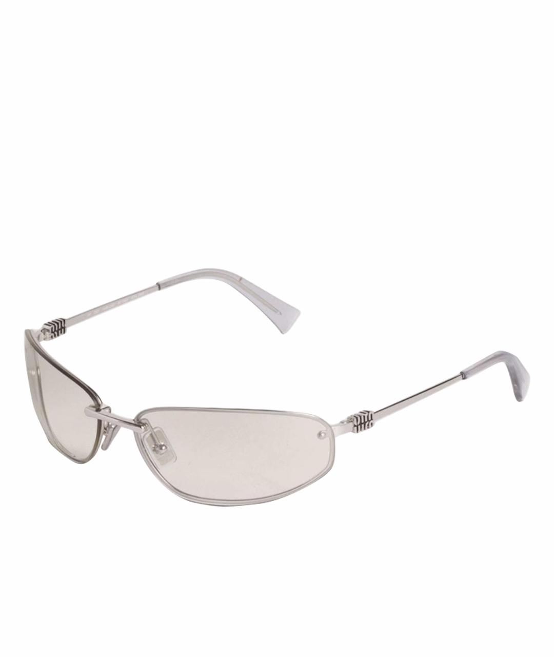 MIU MIU Серебряные солнцезащитные очки, фото 1